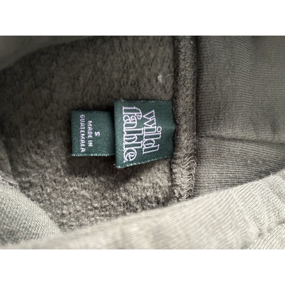 Wild Fable Women's Small Cotton Blend Long Sleeve Pullover Hoodie Army Green - Picture 7 of 10